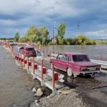 Наплавной мост через Чулым подтопило из-за обильных осадков