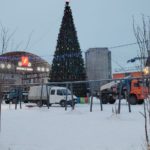 В этом году горка на площади ДК будет не ледяной, а полностью деревянной