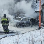 Очередное происшествие под «трубой»: утром в понедельник там сгорела иномарка