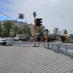 В Ачинске начали обустраивать перекрёсток возле администрации