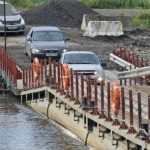 С 6 июля в Ачинске начал функционировать наплавной мост через Чулым
